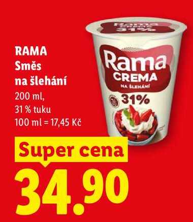 RAMA Směs na šlehání, 200 ml