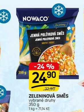 ZELENINOVÁ SMĚS vybrané druhy 350 g