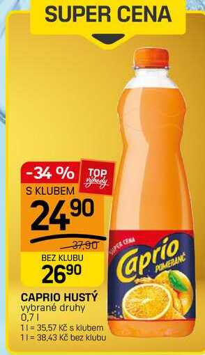 CAPRIO HUSTÝ vybrané druhy 0,7l