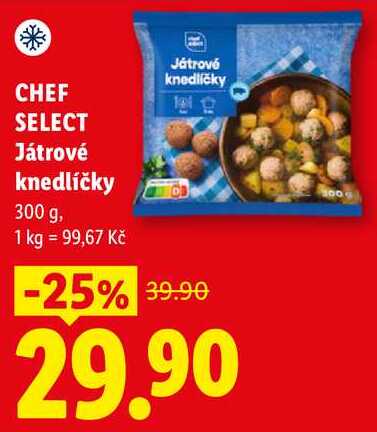 CHEF SELECT Játrové knedlíčky, 300 g