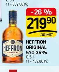 HEFFRON ORIGINAL ORIGINAL 5YO 35% 0,5l