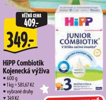   HiPP Combiotik Kojenecká výživa 600 g 