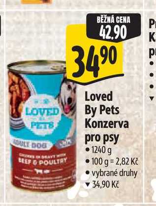 Loved By Pets Konzerva pro psy 1240 g