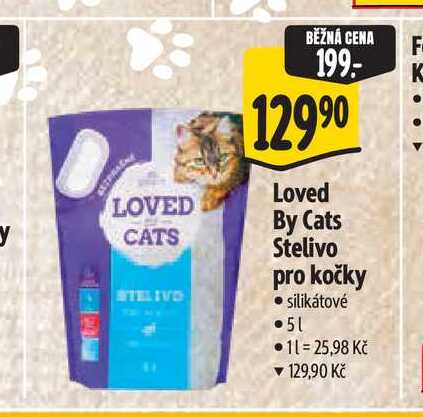   Loved By Cats Stelivo pro kočky - silikátové 5l 