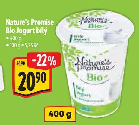 Nature's Promise Bio Jogurt bílý 400 g