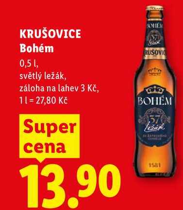 KRUŠOVICE Bohém, 0,5 l
