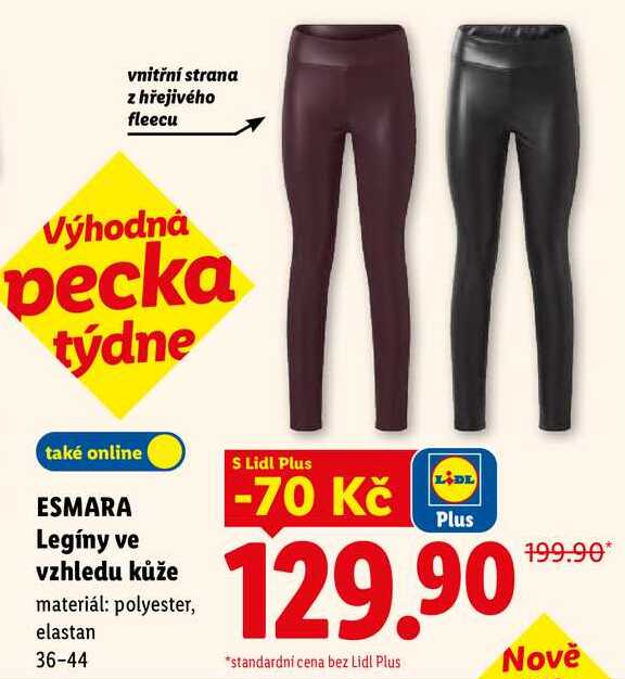 ESMARA Legíny ve vzhledu kůže