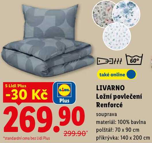 LIVARNO Ložní povlečení Renforcé