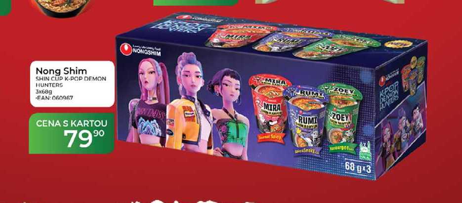 Nong Shim SHIN CUP K-POP DEMON HUNTERS 3х68 g