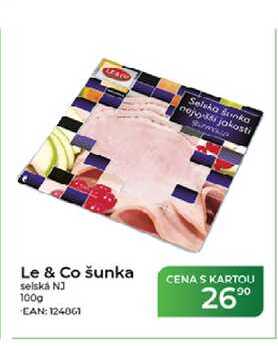 Le & Co šunka selská NJ 100 g