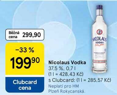 Nicolaus Vodka 37.5%, 0.7 l
