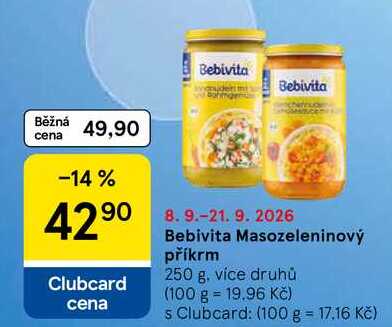 Bebivita masozeleninový příkrm, 250 g