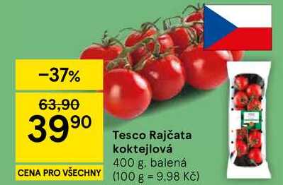 Tesco Rajčata koktejlová, 400 g