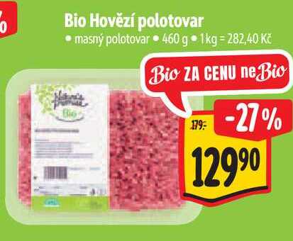 Bio Hovězí polotovar, 460 g 