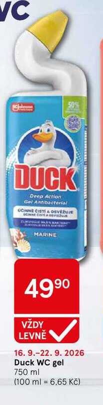 Duck WC gel, 750 ml