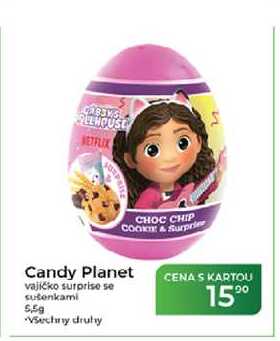 Candy Planet vajíčko surprise se sutenkami 5,5g