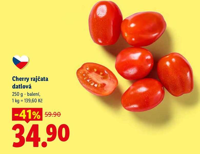 Cherry rajčata datlová, 250 g - balení