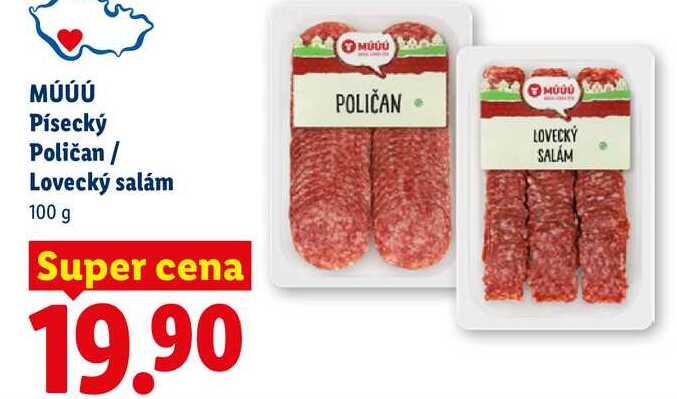 MÚÚÚ Písecký Poličan / Lovecký salám, 100 g 