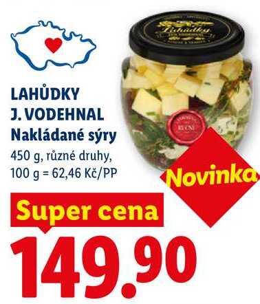 LAHŮDKY J. VODEHNAL Nakládané sýry, 450 g