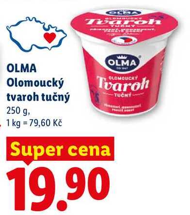 OLMA Olomoucký tvaroh tučný, 250 g