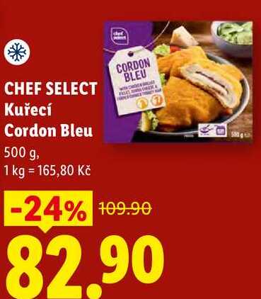 CHEF SELECT Kuřecí Cordon Bleu, 0 500 g