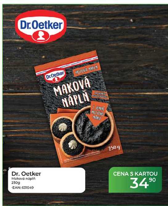 Dr. Oetker Maková náplň 250g 