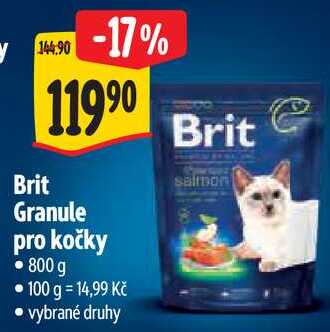 Brit Granule pro kočky, 800 g