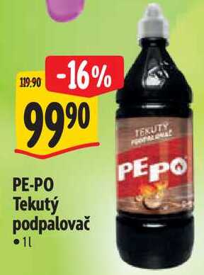 PE-PO Tekutý podpalovač, 1 l