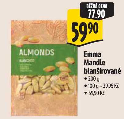 Emma Mandle blanšírované, 200 g
