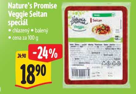 Nature's Promise Veggie Seitan speciál, cena za 100 g