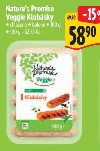 Nature's Promise Veggie Klobásky, 180 g
