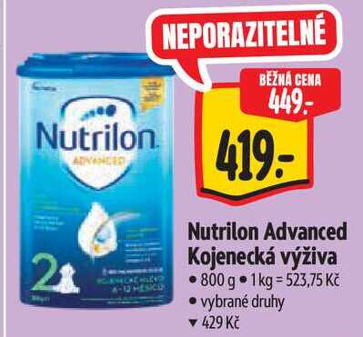 Nutrilon Advanced Kojenecká výživa, 800 g