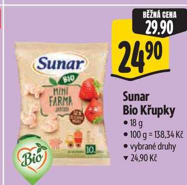 Sunar Bio Křupky, 18 g