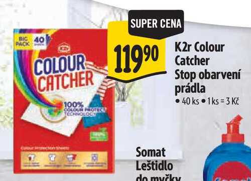 K2r Colour Catcher Stop obarvení prádla, 40 ks