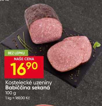 Kostelecké uzeniny Babiččina sekaná 100 g