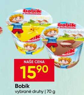 Bobík Tvarohový 70g, vybrané druhy