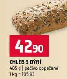 CHLEB S DÝNÍ 405 g pečivo dopečené
