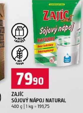ZAJÍC SÓJOVÝ NÁPOJ NATURAL 400 g 