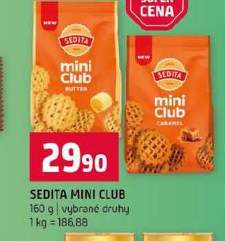 SEDITA MINI CLUB 160 g vybrané druhy 