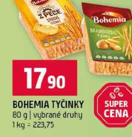 BOHEMIA TYČINKY 80 g vybrané druhy