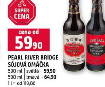 PEARL RIVER BRIDGE SÓJOVÁ OMÁČKA 500 ml světlá 500 ml tmavá 