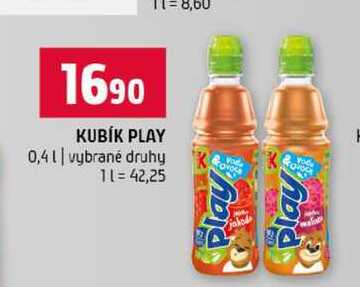 KUBÍK PLAY 0,4l vybrané druhy 