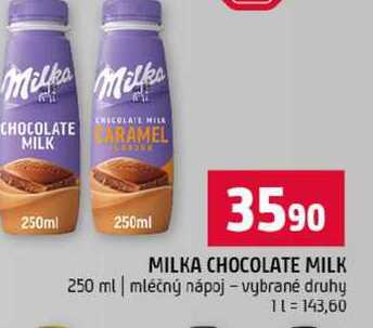MILKA CHOCOLATE MILK 250 ml mléčný nápoj vybrané druhy 