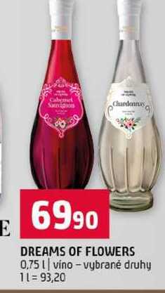 DREAMS OF FLOWERS 0,75l vino vybrané druhy