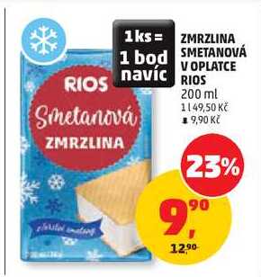 ZMRZLINA SMETANOVÁ V OPLATCE RIOS, 200 ml