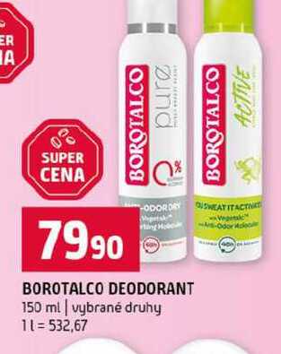 BOROTALCO DEODORANT 150 ml vybrané druhy