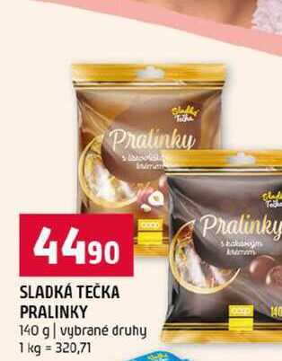 SLADKÁ TEČKA PRALINKY 140 g vybrané druhy