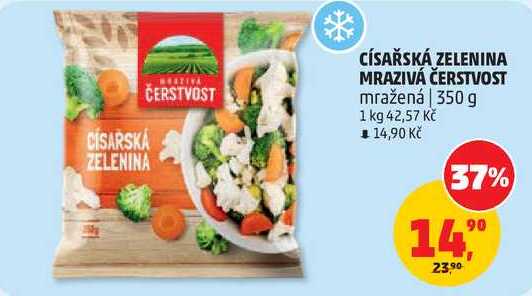CÍSAŘSKÁ ZELENINA MRAZIVÁ ČERSTVOST mražená, 350 g  