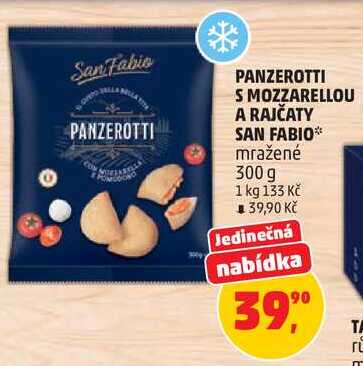 PANZEROTTI S MOZZARELLOU A RAJČATY SAN FABIO mražené, 300 g 
