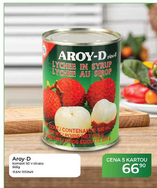 Aroy-D kompot liči v sirupu 565g 